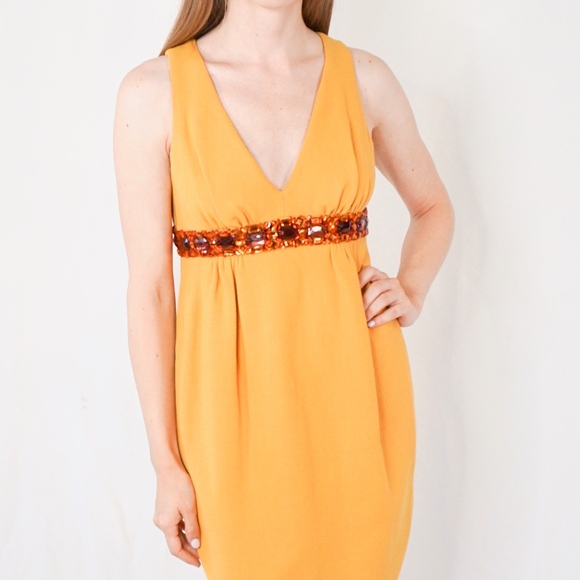 Gio' Guerreri Marigold Embellished Tulip Dress - Picture 2 of 8